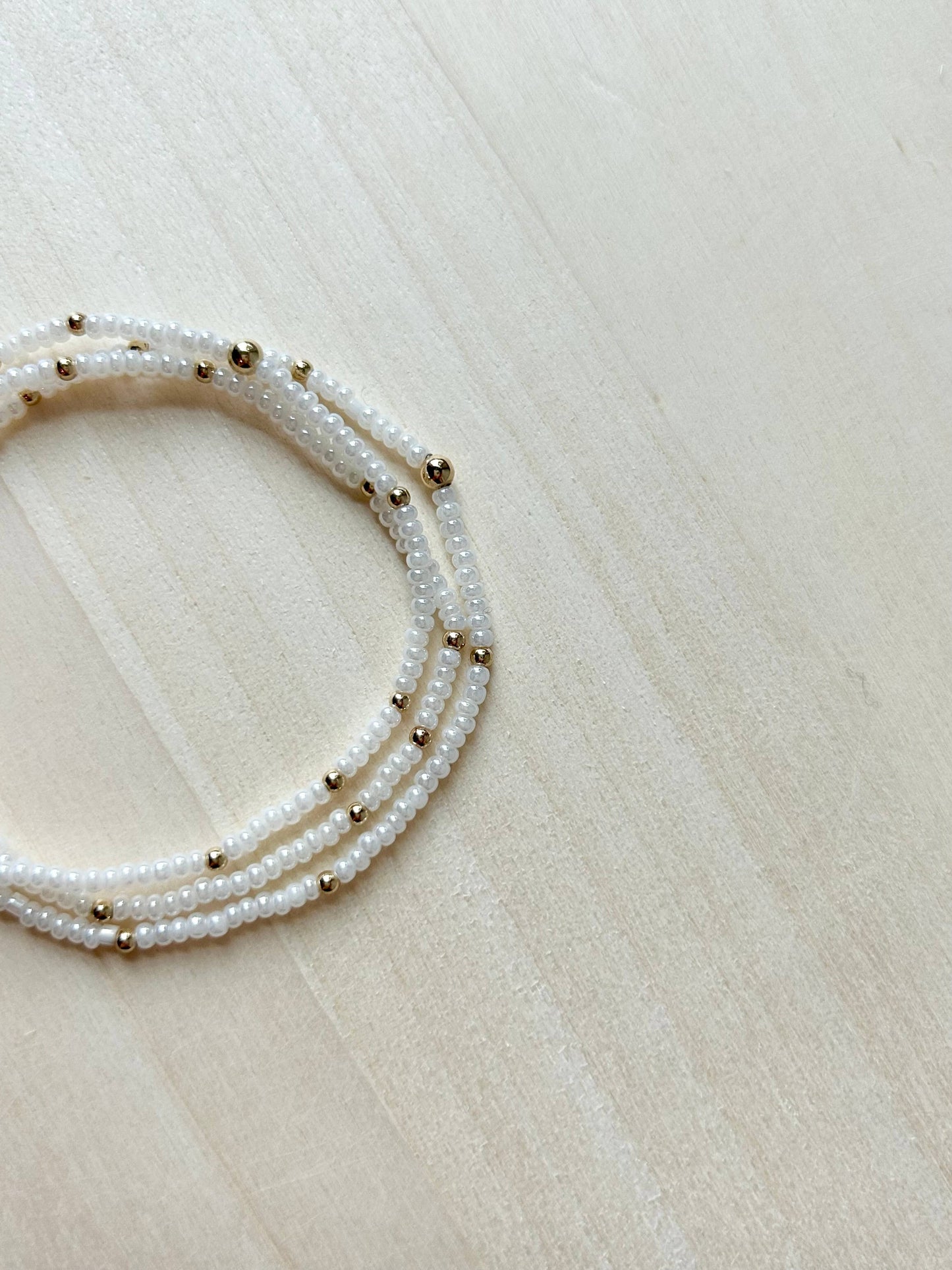 Beaded Colorful Bracelets : Pearl girl / Gold Filled
