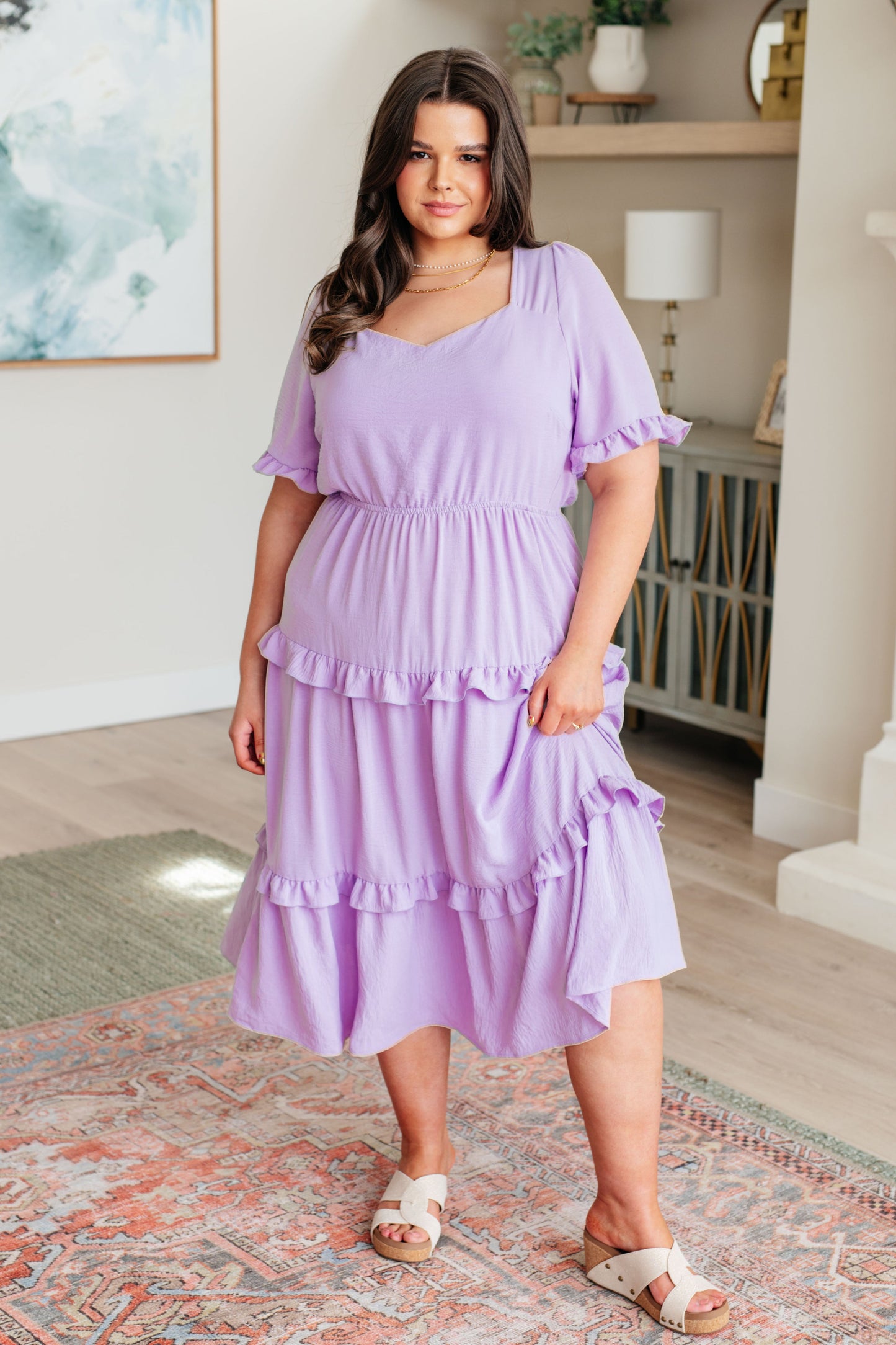 Tiered Ruffled Dress